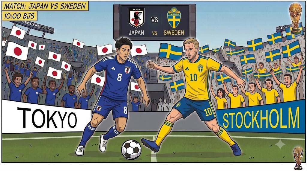 日本  vs 瑞典 （-北京时间 07:00F组）