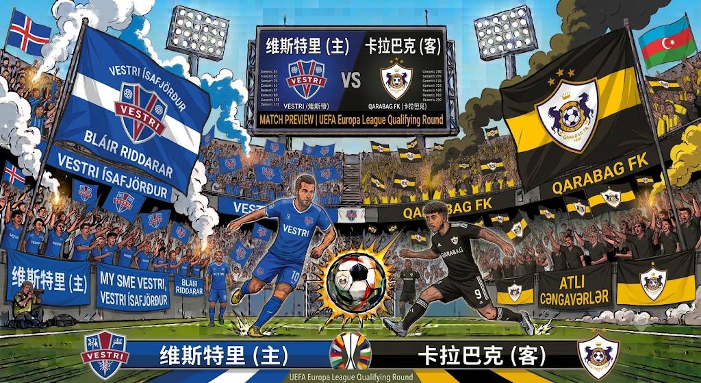 欧洲联赛外围赛资格赛 04:00 维斯特里 (主) vs 卡拉巴克 (客)