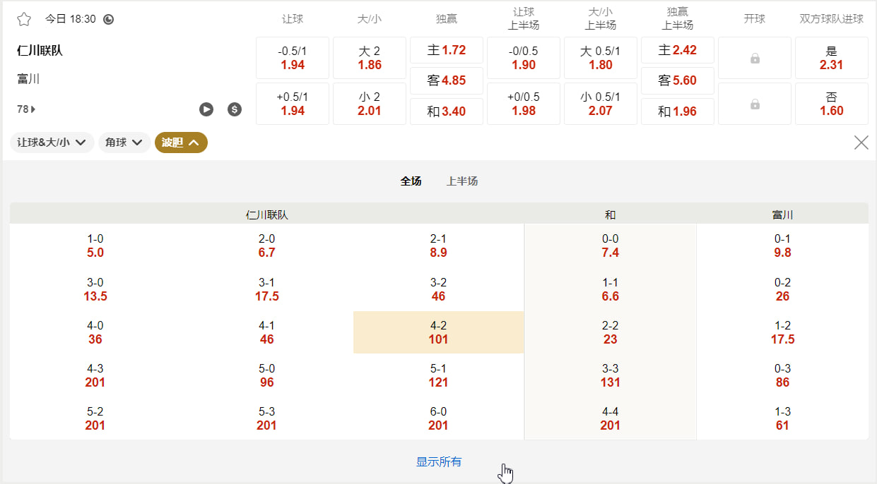 韩国K组甲级联赛 7月26号18:30 仁川联 (主) vs 富川 1995 (客)